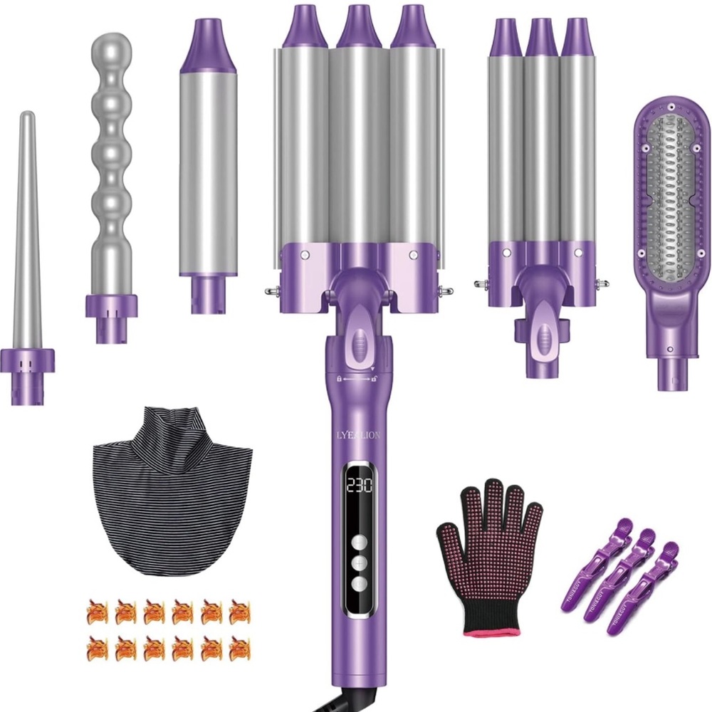 Lyealion 6-in-1 Hair Waver – Open Box